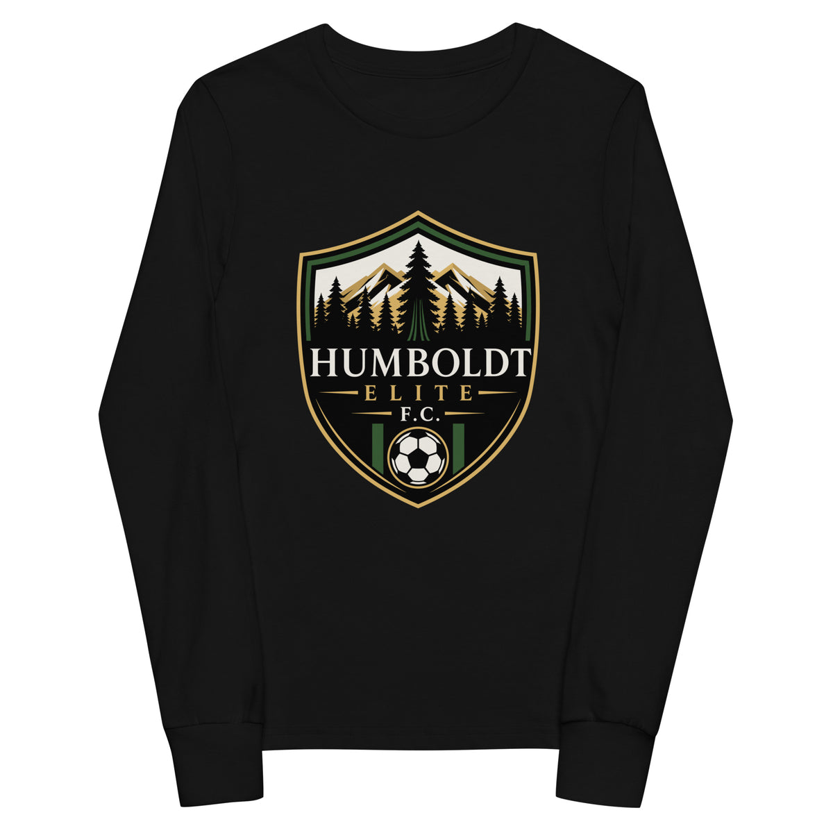 Performance | Youth Long Sleeve T-Shirt | Humboldt Elite FC | Shield Logo