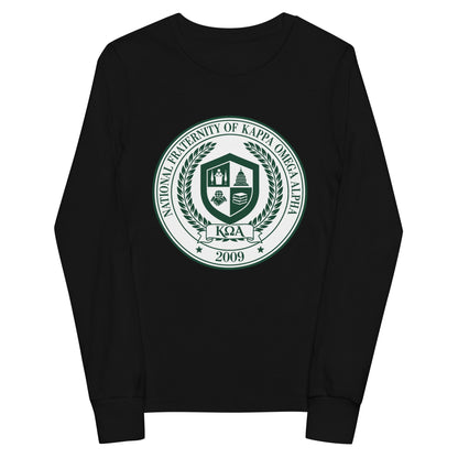 Performance | Youth Long Sleeve T-Shirt | Kappa Omega Alpha | Badge Logo