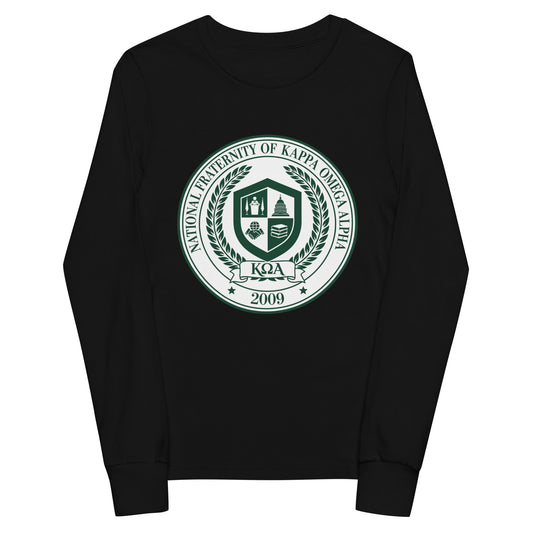 Performance | Youth Long Sleeve T-Shirt | Kappa Omega Alpha | Badge Logo