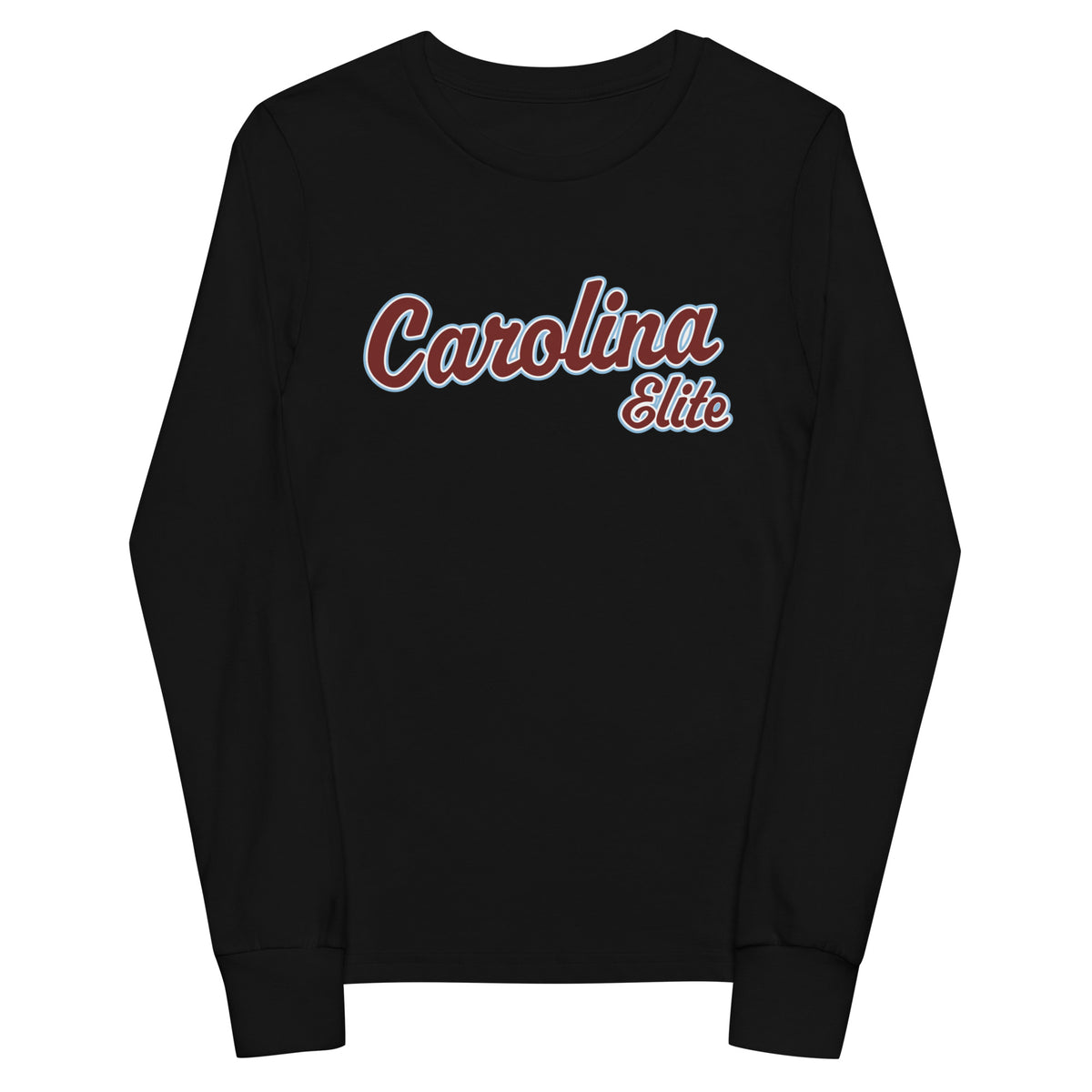 Performance | Youth Long Sleeve T-Shirt | Carolina Elite-Shields | Modern Script Logo