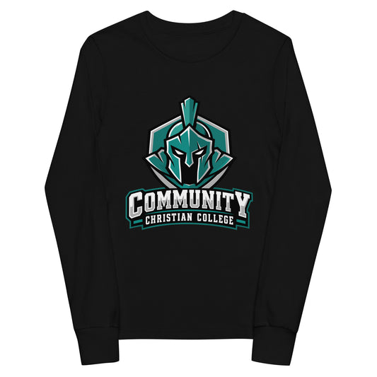 Performance | Youth Long Sleeve T-Shirt | Community Christian College | Vanguard Athletic Logo