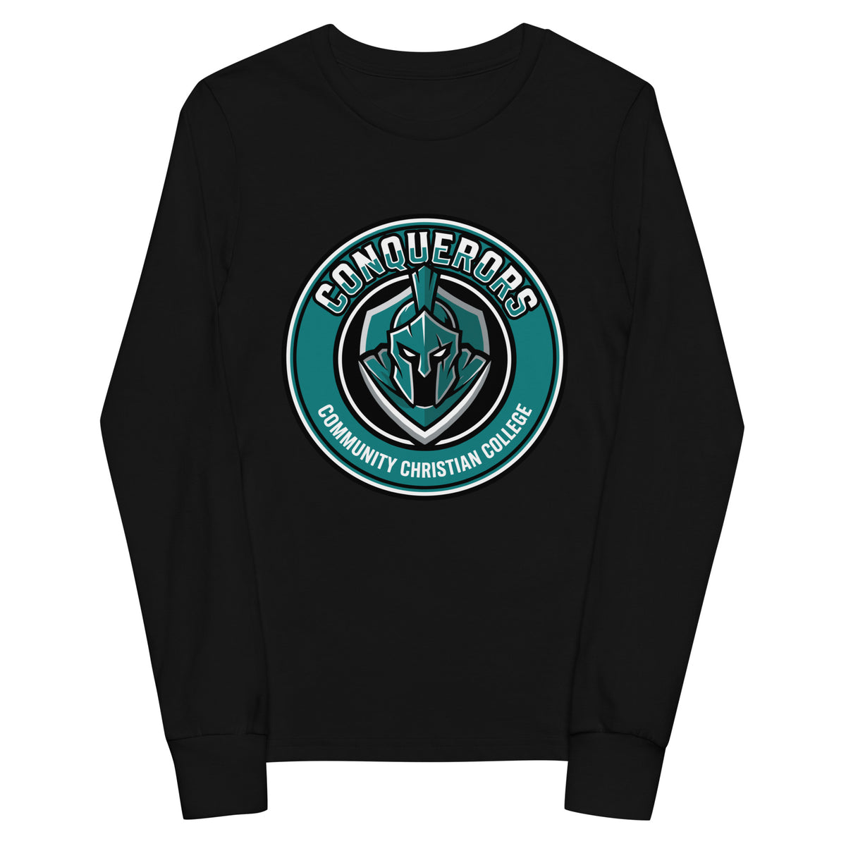Performance | Youth Long Sleeve T-Shirt | Community Christian College | Badge Logo
