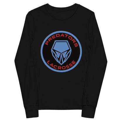 Performance | Youth Long Sleeve T-Shirt | Predators Lacrosse | Badge Logo