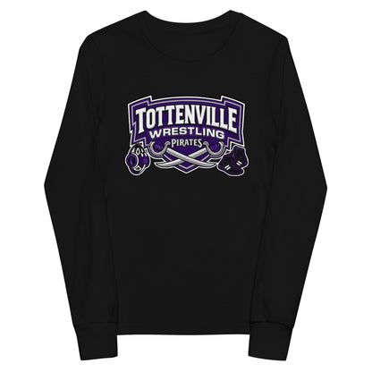 Performance | Youth Long Sleeve T-Shirt | Tottenville wrestling club | Vanguard Logo