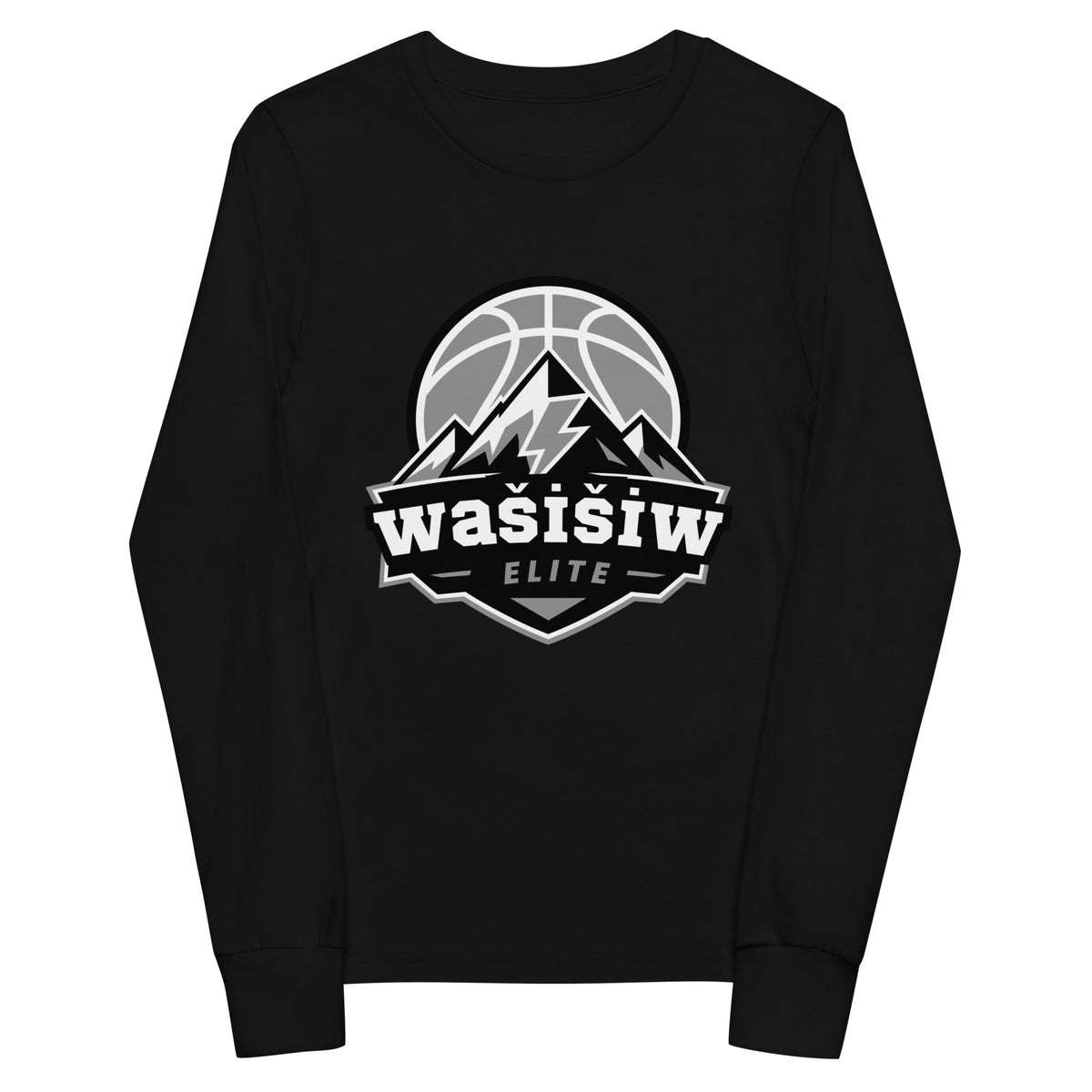 Performance | Youth Long Sleeve T-Shirt | Wašišiw Elite | Shield Logo