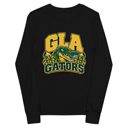 Performance | Youth Long Sleeve T-Shirt | GLA Gators Cheer Team | Emblem Logo