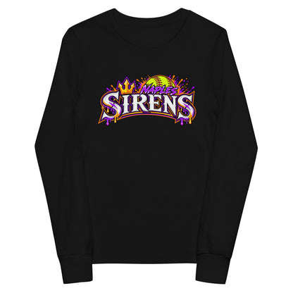 Performance | Youth Long Sleeve T-Shirt | Naples Sirens | Emblem Logo