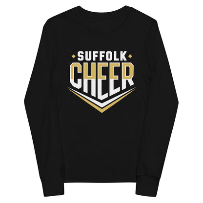 Performance | Youth Long Sleeve T-Shirt | Suffolk University Cheerleading | Emblem Logo