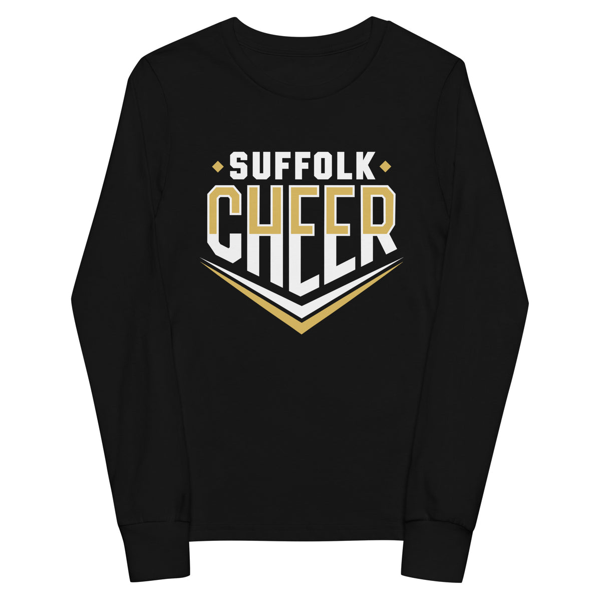 Performance | Youth Long Sleeve T-Shirt | Suffolk University Cheerleading | Emblem Logo