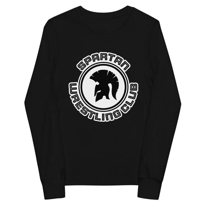 Performance | Youth Long Sleeve T-Shirt | Spartan Wrestling Club | Crest Logo