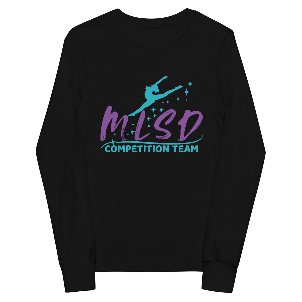 Performance | Youth Long Sleeve T-Shirt | Miss Lorraine’s School of Dance | Lettermark Logo
