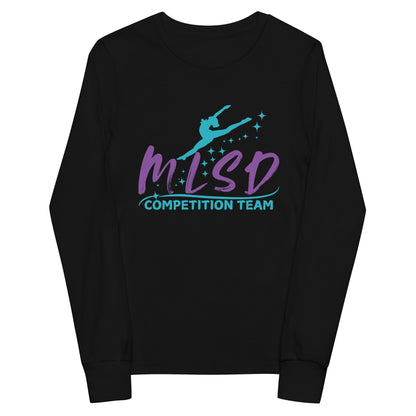 Performance | Youth Long Sleeve T-Shirt | Miss Lorraine’s School of Dance | Lettermark Logo