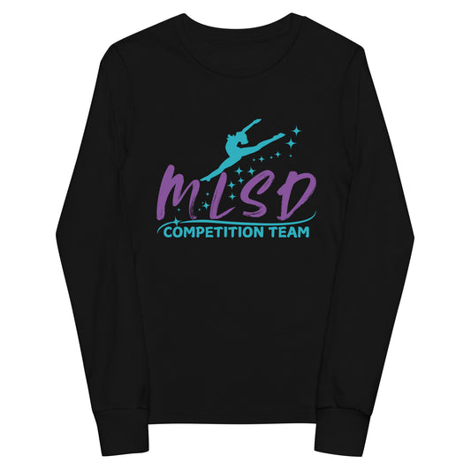 Performance | Youth Long Sleeve T-Shirt | Miss Lorraine’s School of Dance | Lettermark Logo