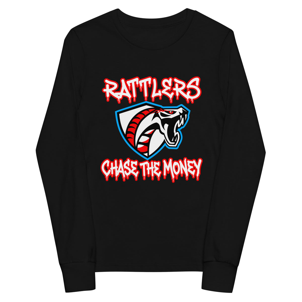 Performance | Youth Long Sleeve T-Shirt | Rattlers 2/11 | Crest Logo