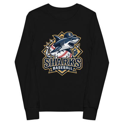 Performance | Youth Long Sleeve T-Shirt | Sharks Diamond Sports | Valor Logo