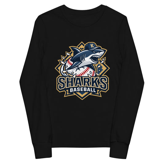 Performance | Youth Long Sleeve T-Shirt | Sharks Diamond Sports | Valor Logo