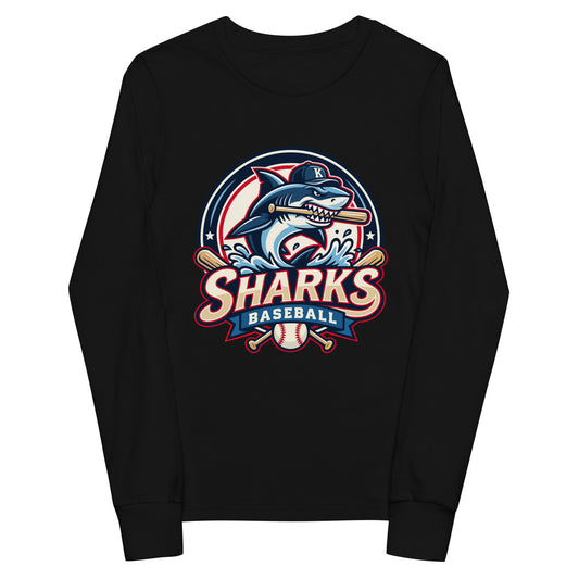 Performance | Youth Long Sleeve T-Shirt | Sharks Diamond Sports | Emblem Logo