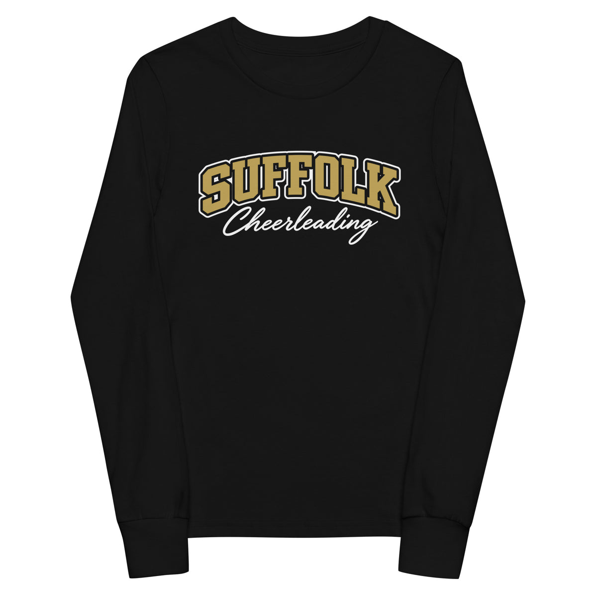 Performance | Youth Long Sleeve T-Shirt | Suffolk University Cheerleading | Valor Logo