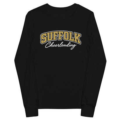 Performance | Youth Long Sleeve T-Shirt | Suffolk University Cheerleading | Valor Logo
