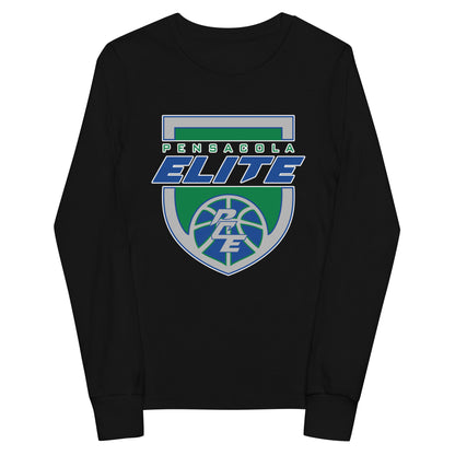 Performance | Youth Long Sleeve T-Shirt | Pensacola Elite Inc. | Shield Logo