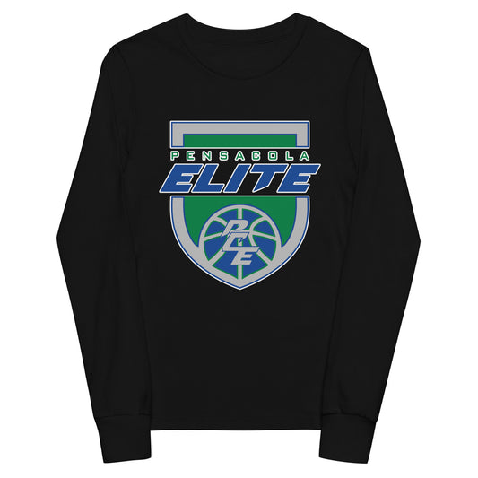 Performance | Youth Long Sleeve T-Shirt | Pensacola Elite Inc. | Shield Logo