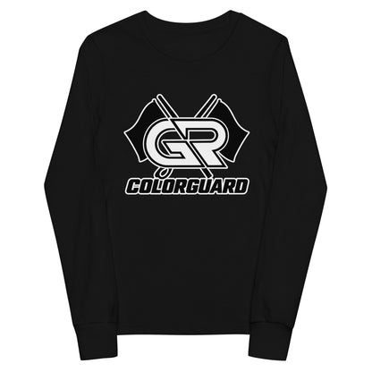 Performance | Youth Long Sleeve T-Shirt | George Ranch High School Colorguard | Crest Logo