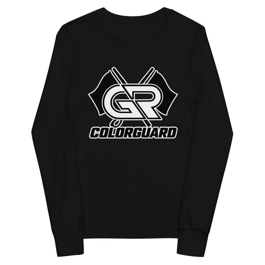 Performance | Youth Long Sleeve T-Shirt | George Ranch High School Colorguard | Crest Logo