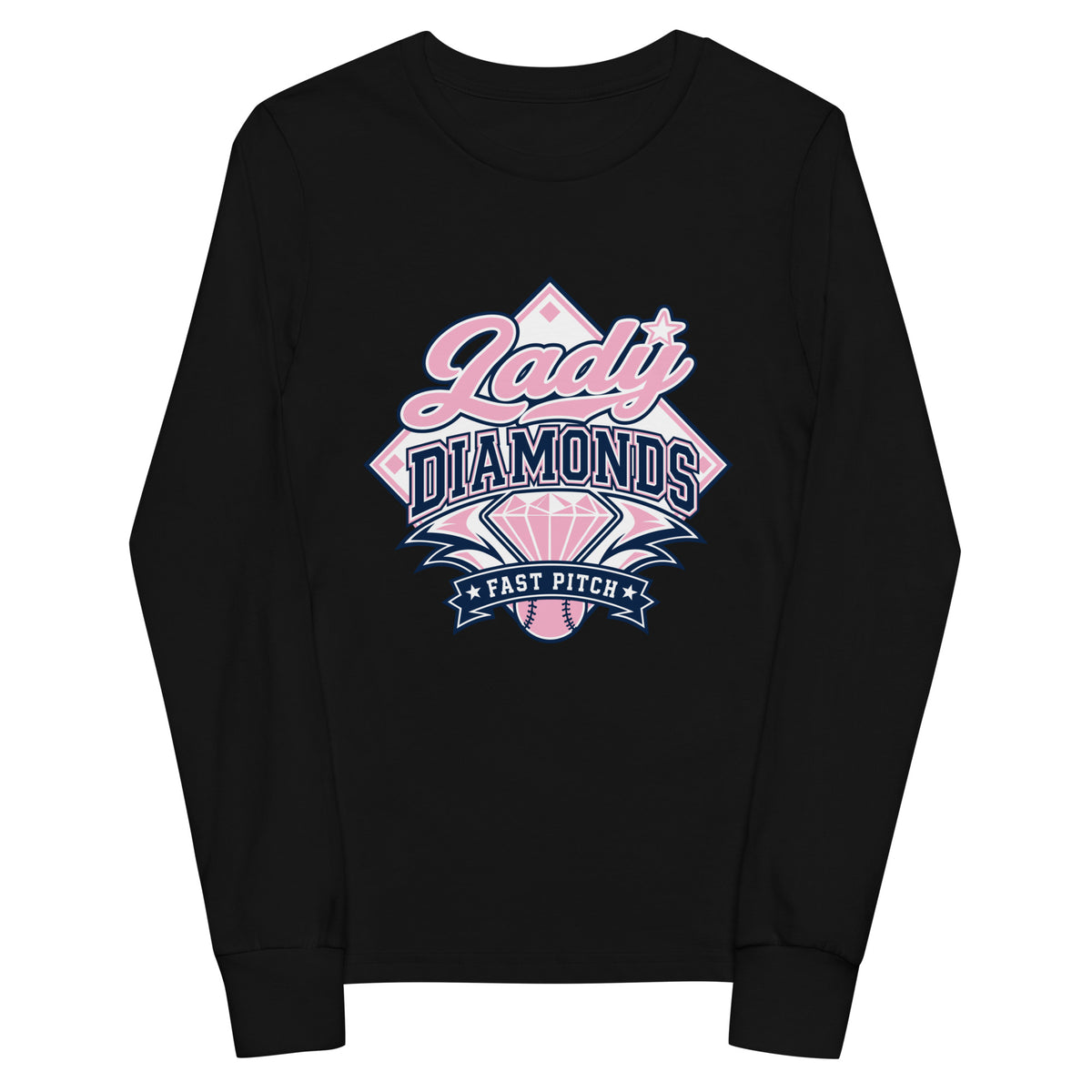 Performance | Youth Long Sleeve T-Shirt | Lady Diamonds | Emblem Logo