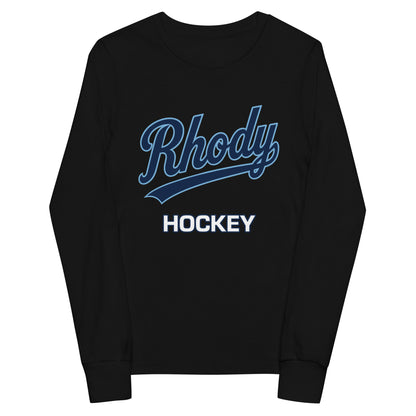 Performance | Youth Long Sleeve T-Shirt | URI Men’s Hockey | Athletics Logo