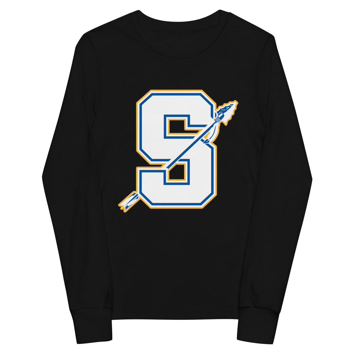 Performance | Youth Long Sleeve T-Shirt | Senatobia Warriors Baseball | Crest Logo