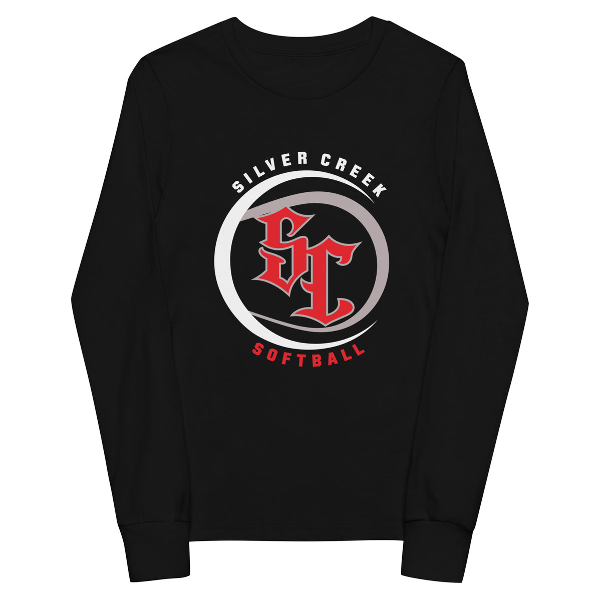 Performance | Youth Long Sleeve T-Shirt | Silver Creek 12U Schreiber | Crest Logo