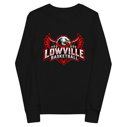 Performance | Youth Long Sleeve T-Shirt | Lowville Girls Basketball | Emblem Logo