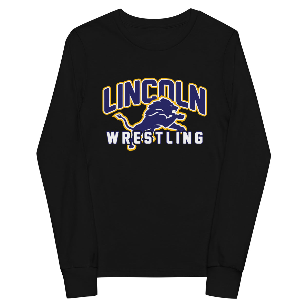 Performance | Youth Long Sleeve T-Shirt | Lincoln High School | Crest Logo