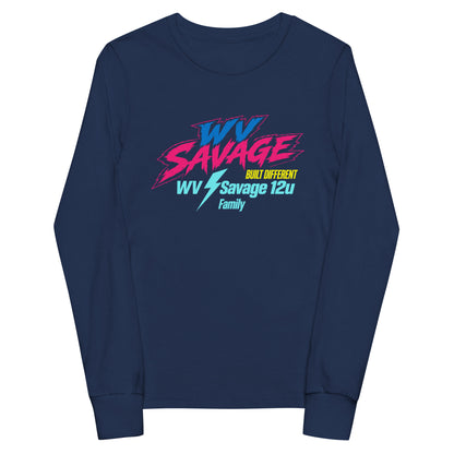 Performance | Youth Long Sleeve T-Shirt | Savage | Modern Text Logo
