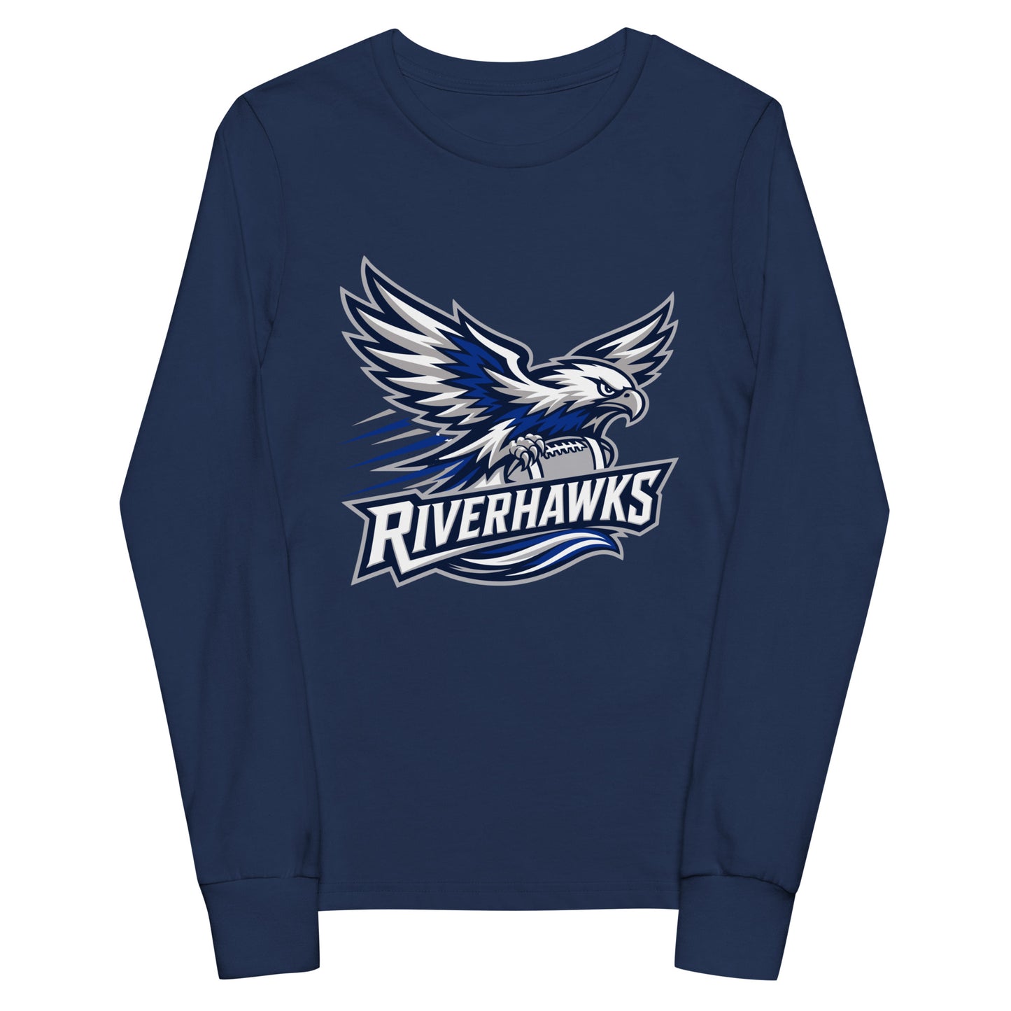 Performance | Youth Long Sleeve T-Shirt | Rochester Riverhawks | Crest Logo