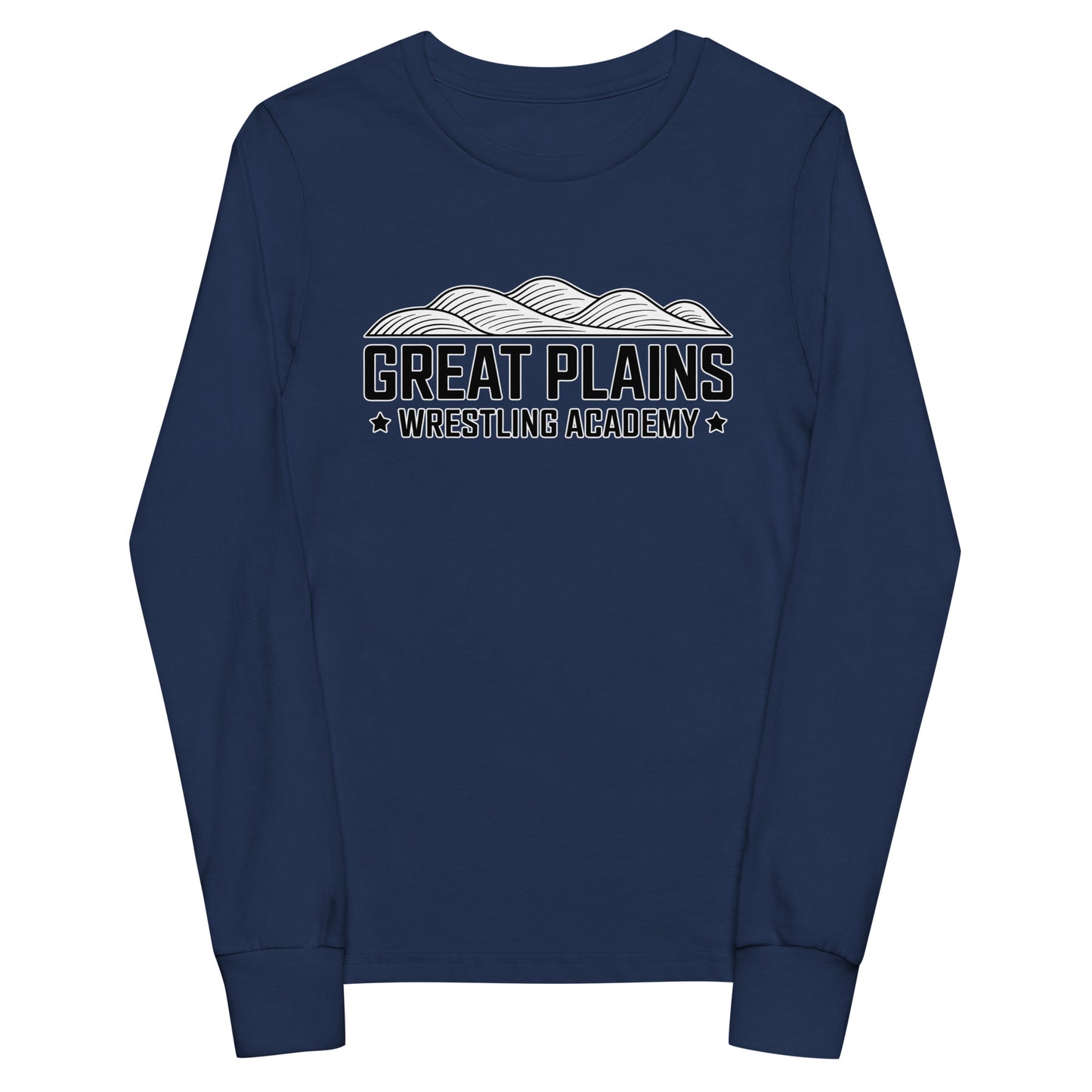 Performance | Youth Long Sleeve T-Shirt | Great Plains Wrestling Academy | Crest Logo