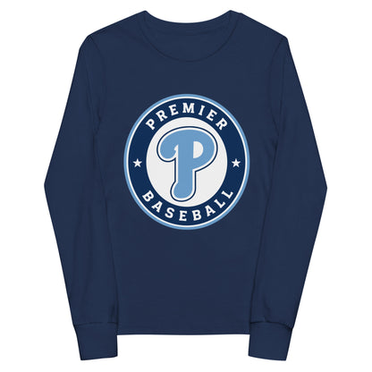 Performance | Youth Long Sleeve T-Shirt | Premier Baseball | Badge Logo