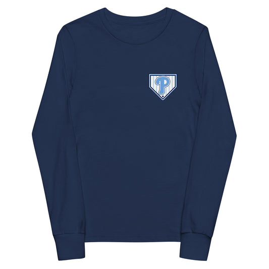 Performance | Youth Long Sleeve T-Shirt | Premier Baseball | Emblem Logo