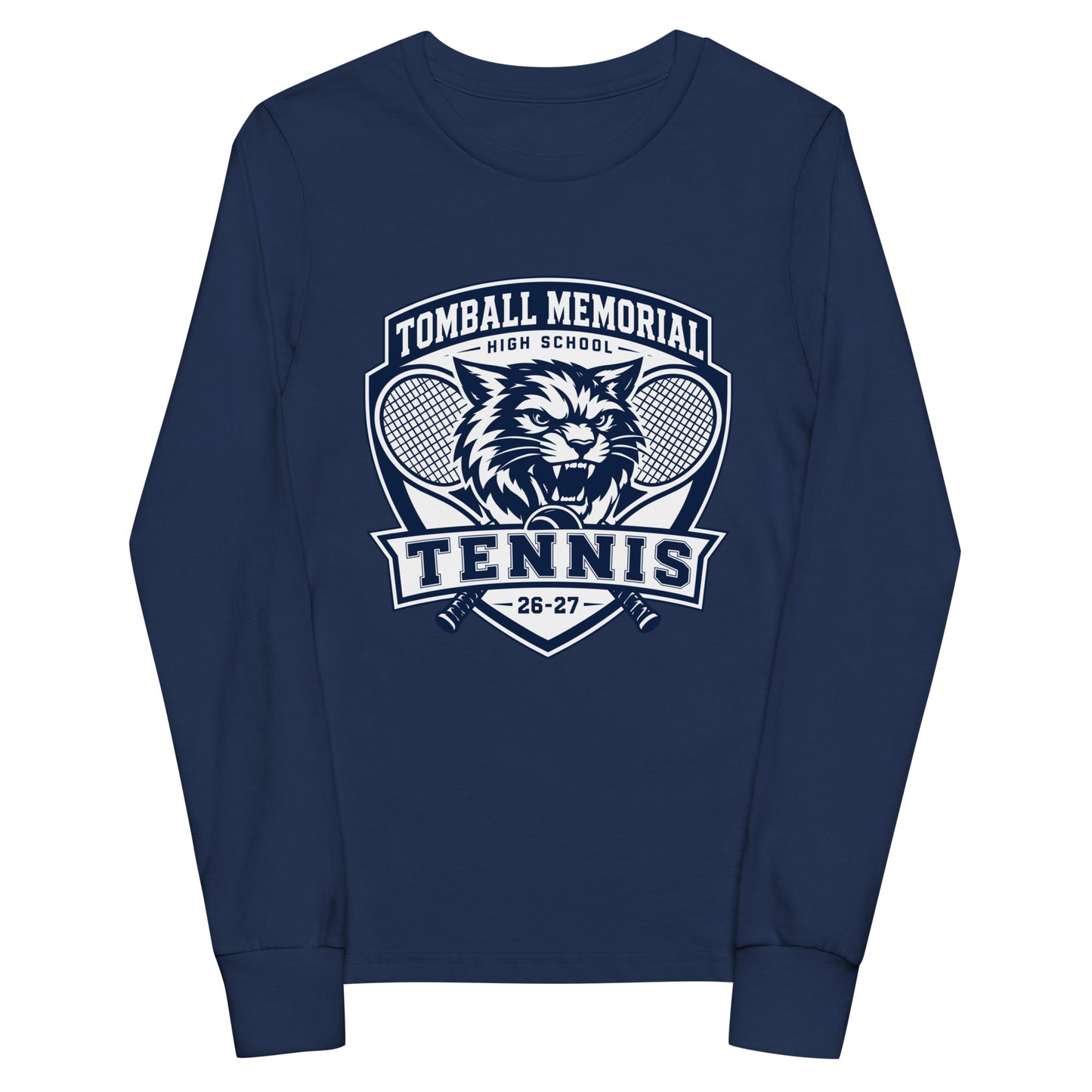 Performance | Youth Long Sleeve T-Shirt | TMHS Tennis | Shield Logo
