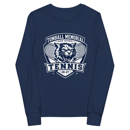 Performance | Youth Long Sleeve T-Shirt | TMHS Tennis | Shield Logo