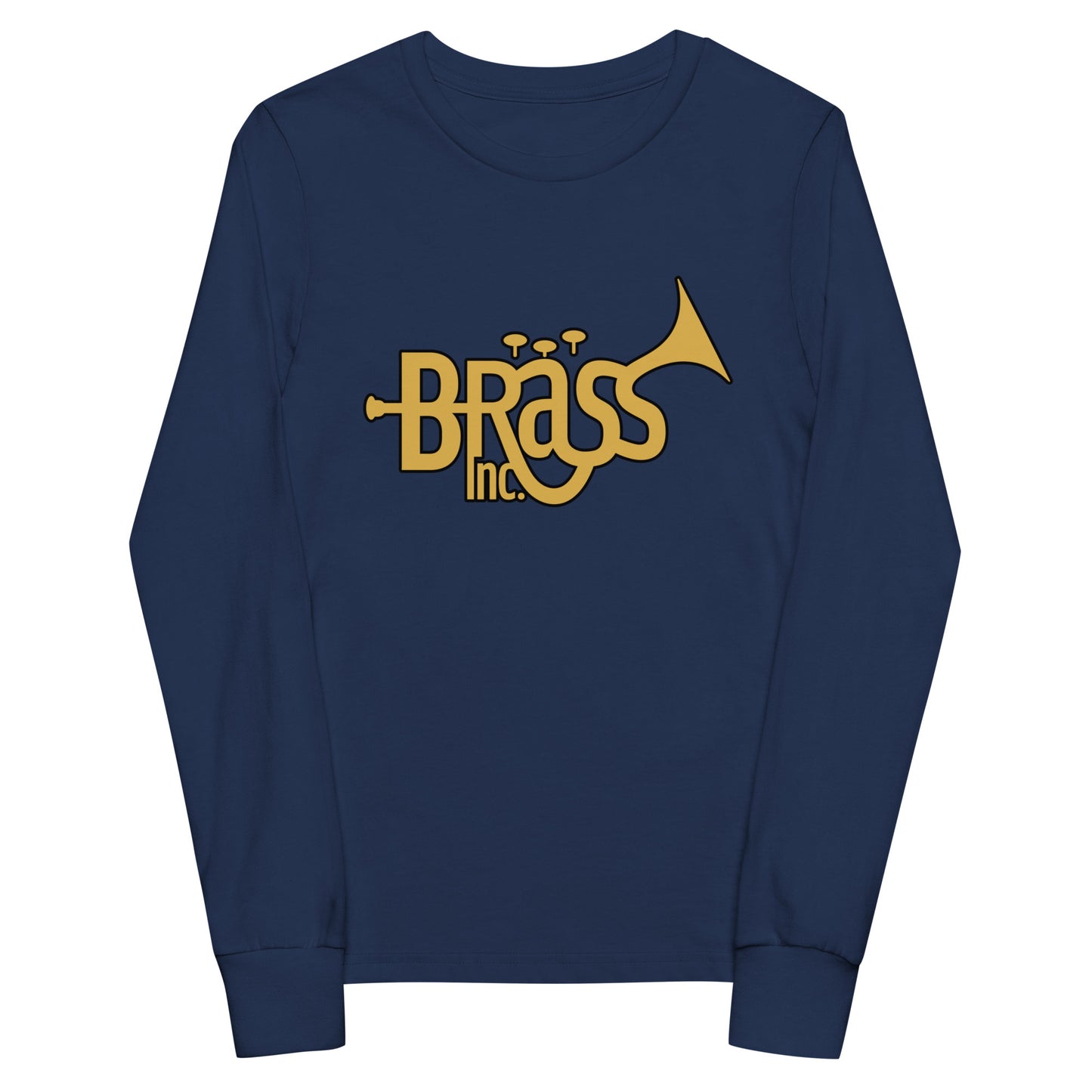 Performance | Youth Long Sleeve T-Shirt | Brass Inc. | Emblem Logo