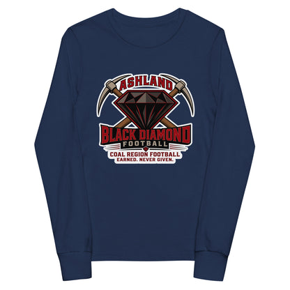 Performance | Youth Long Sleeve T-Shirt | Ashland Black Diamonds | Vanguard Logo