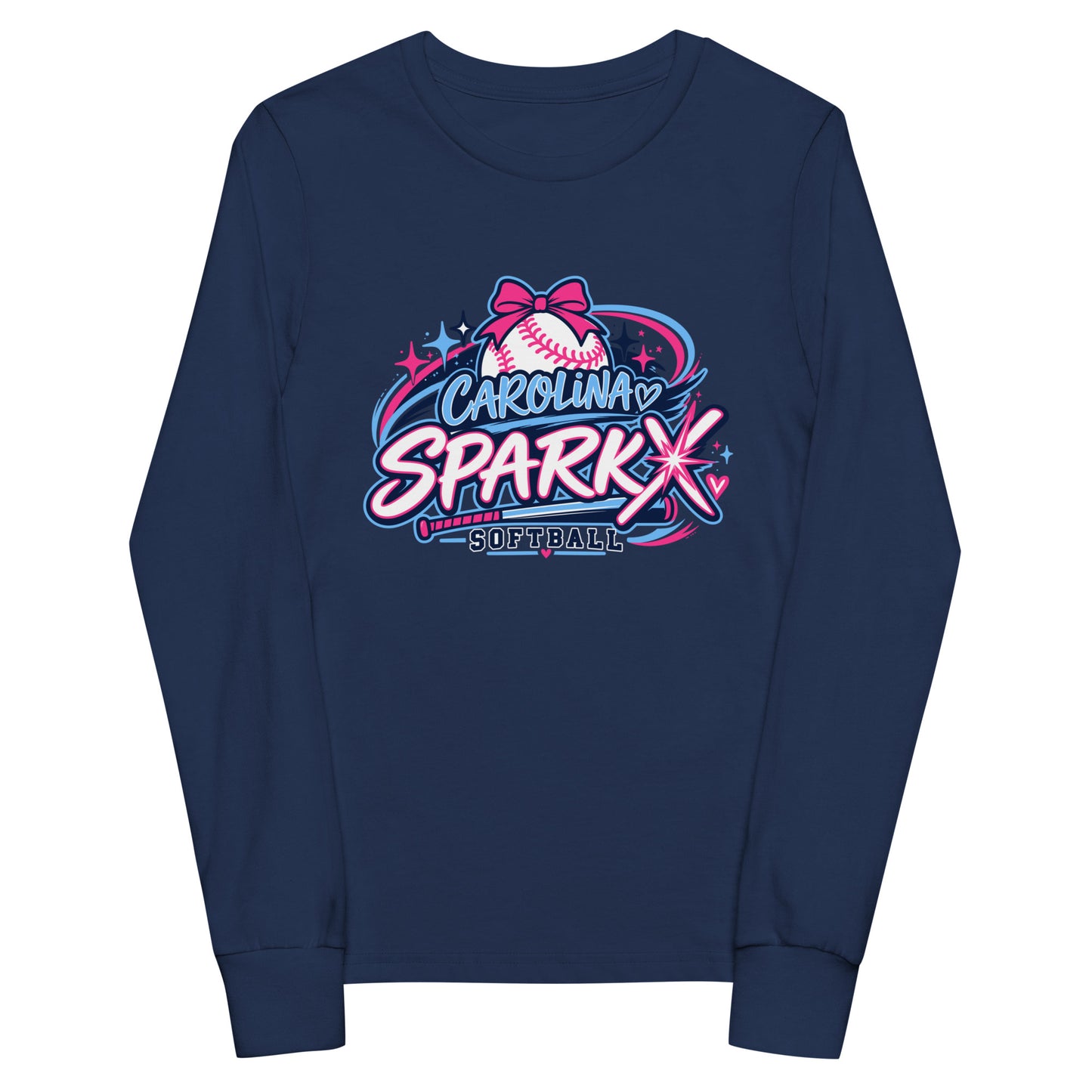 Performance | Youth Long Sleeve T-Shirt | Carolina Sparkx | Crest Logo