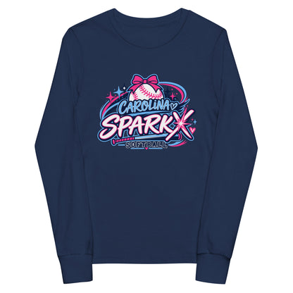 Performance | Youth Long Sleeve T-Shirt | Carolina Sparkx | Crest Logo