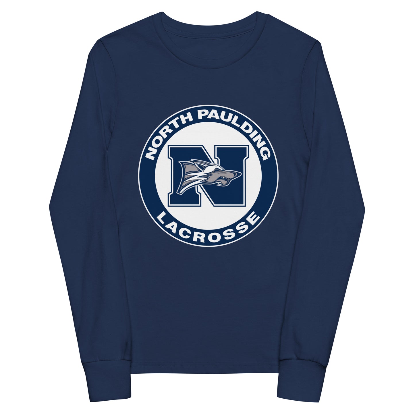 Performance | Youth Long Sleeve T-Shirt | North Paulding Lacrosse | Badge Logo