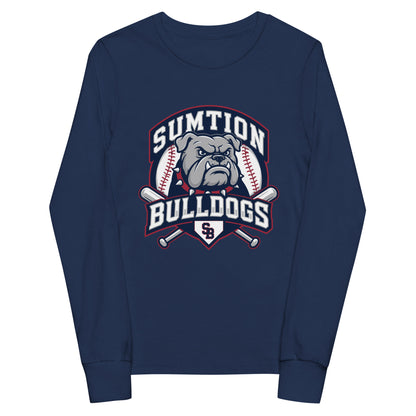 Performance | Youth Long Sleeve T-Shirt | Sumtion bulldogs | Emblem Logo