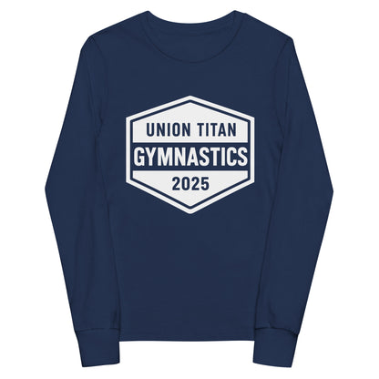Performance | Youth Long Sleeve T-Shirt | Union Gymnastics | Valor Logo