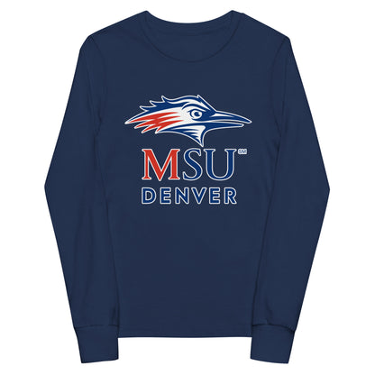 Performance | Youth Long Sleeve T-Shirt | MSU Denver Dance Team | Titan Crest Logo