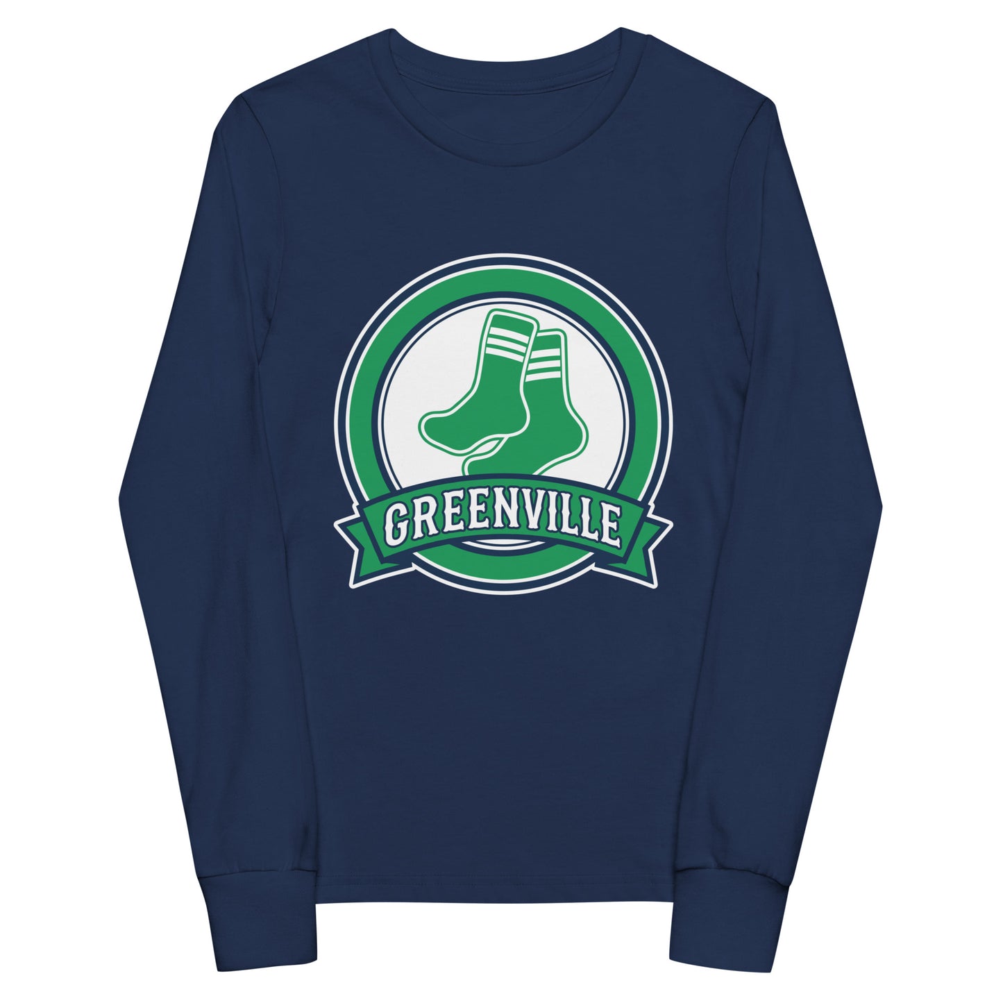 Performance | Youth Long Sleeve T-Shirt | Greenville Sox | Badge Logo