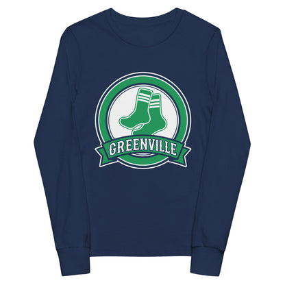 Performance | Youth Long Sleeve T-Shirt | Greenville Sox | Badge Logo